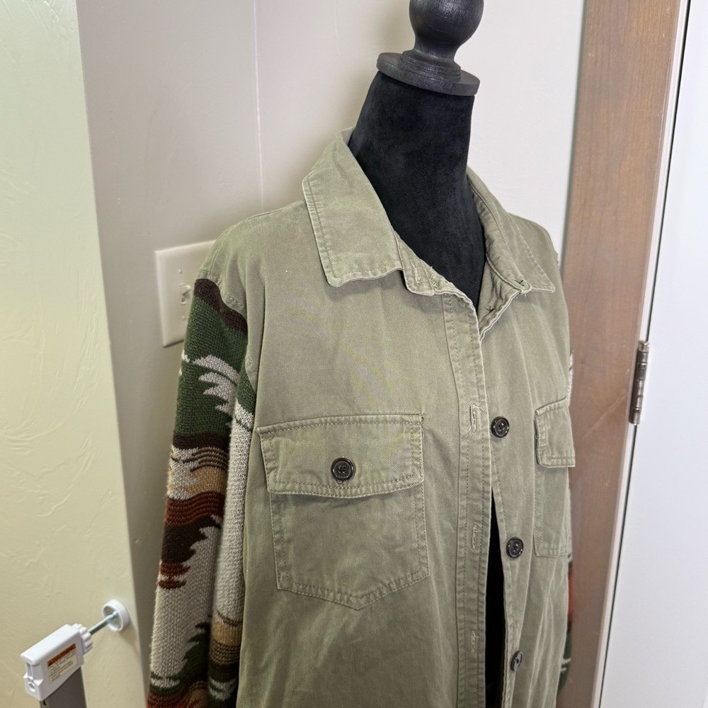 Thread & Supply Button Up Jacket Southwestern Navajo Blanket Print Western M - Picture 2 of 7